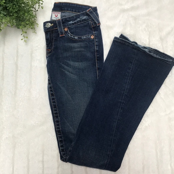 True Religion Joey Dark Wash Flare Jeans - Picture 2 of 7